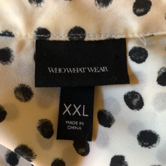 Who What Wear polka dot blouse - Picture 4 of 4